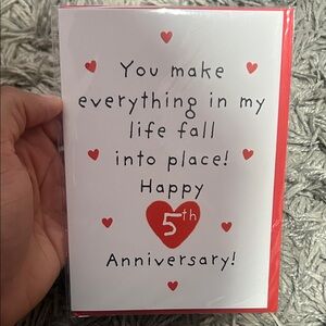 5th Anniversary Card